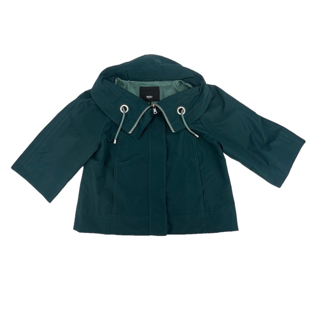 Mossimo Supply Co. Green Crop Light Weight Windbreaker Jacket Size Small Women’s